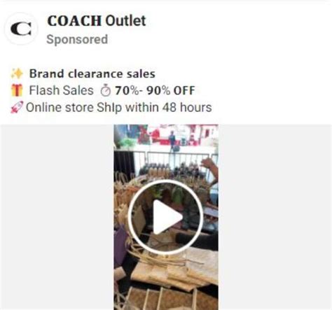 fake coach bag tiktok|coach clearance scams.